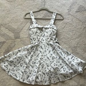 Feminine and Fun Cat Dress